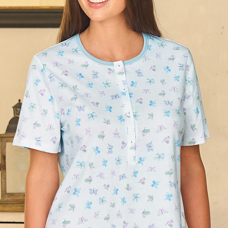 CAMICIA DA NOTTE DONNA MEZZA MANICA BuyBuy24 Abbilgiamento e Biancheria