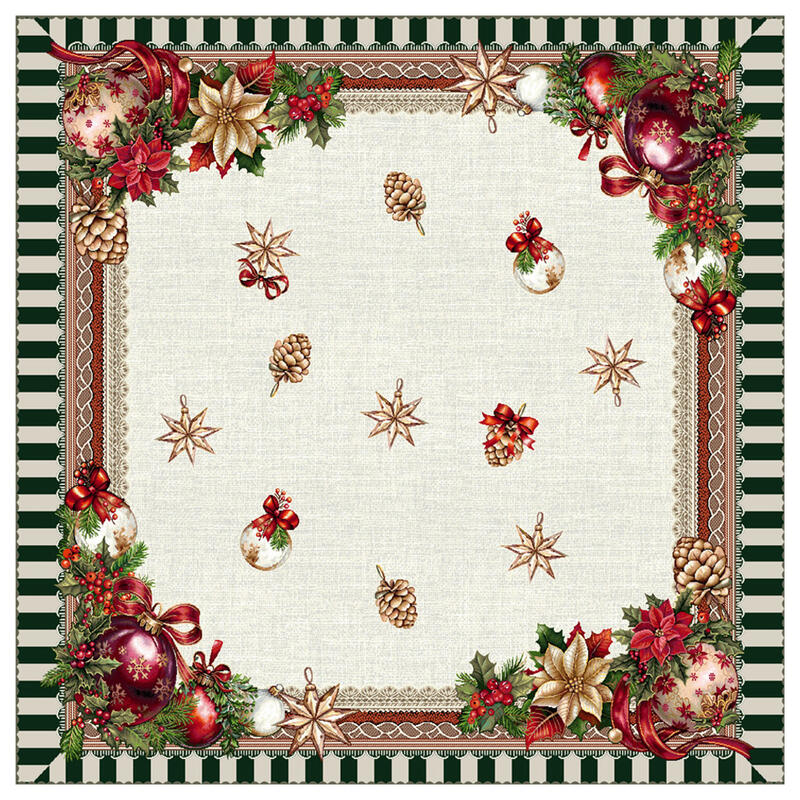 CENTROTAVOLA NATALIZIO GOBELIN CM 93X93 BuyBuy24 Abbilgiamento e Biancheria