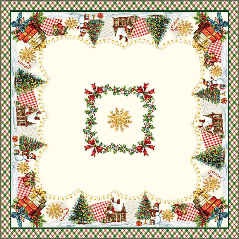 CENTROTAVOLA NATALIZIO GOBELIN CM 93X93 BuyBuy24 Abbilgiamento e Biancheria