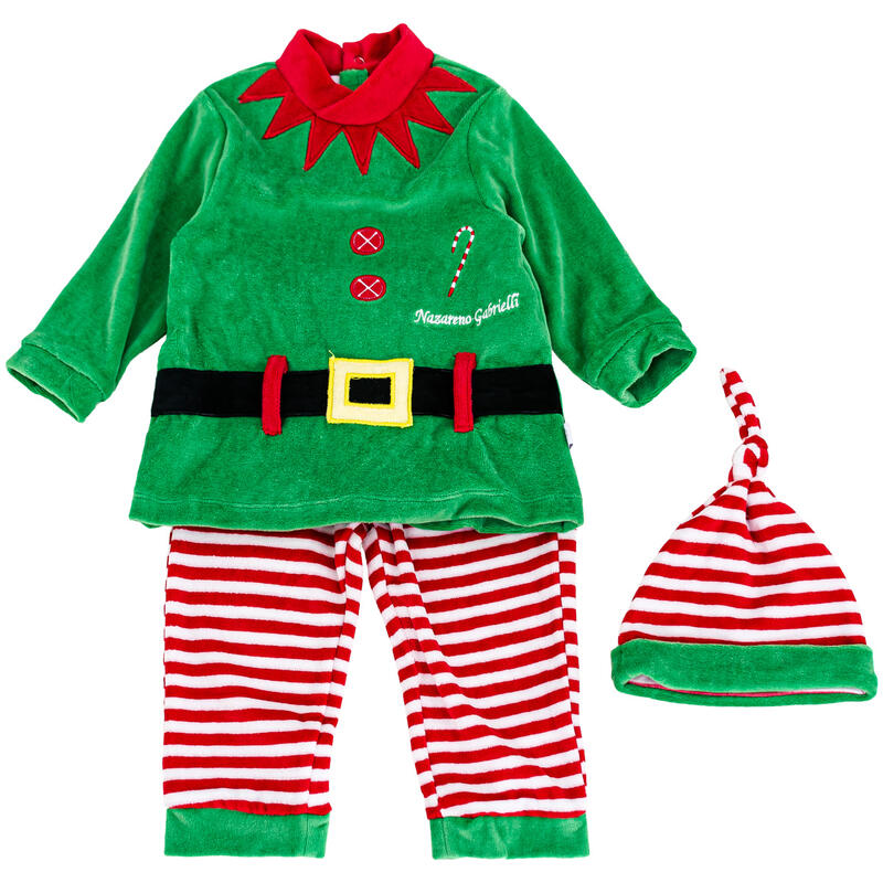 COMPLETO 2PZ NEONATO NAZARENO GABRIELLI NATALIZIO ELFO  BuyBuy24 Abbilgiamento e Biancheria