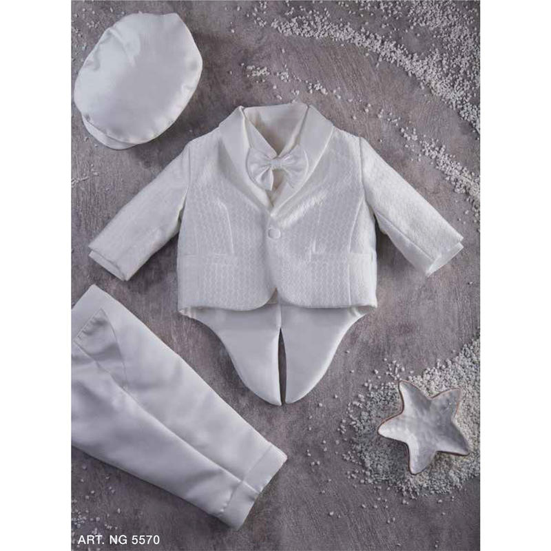 NAZARENO GABRIELLI Completo Battesimo Estivo Con  Camicia+papillon+cappellino | BuyBuy24 Abbigliamento per Famiglie