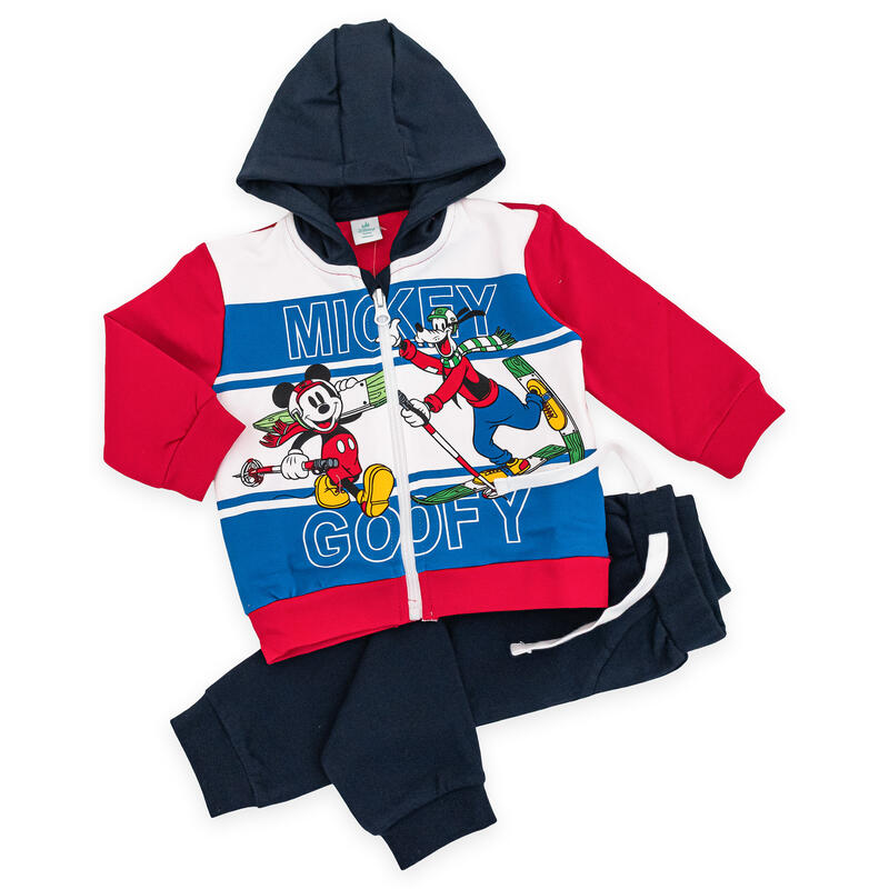 COMPLETO FELPA CON ZIP E CAPPUCCIO MICKEY BuyBuy24 Abbilgiamento e Biancheria