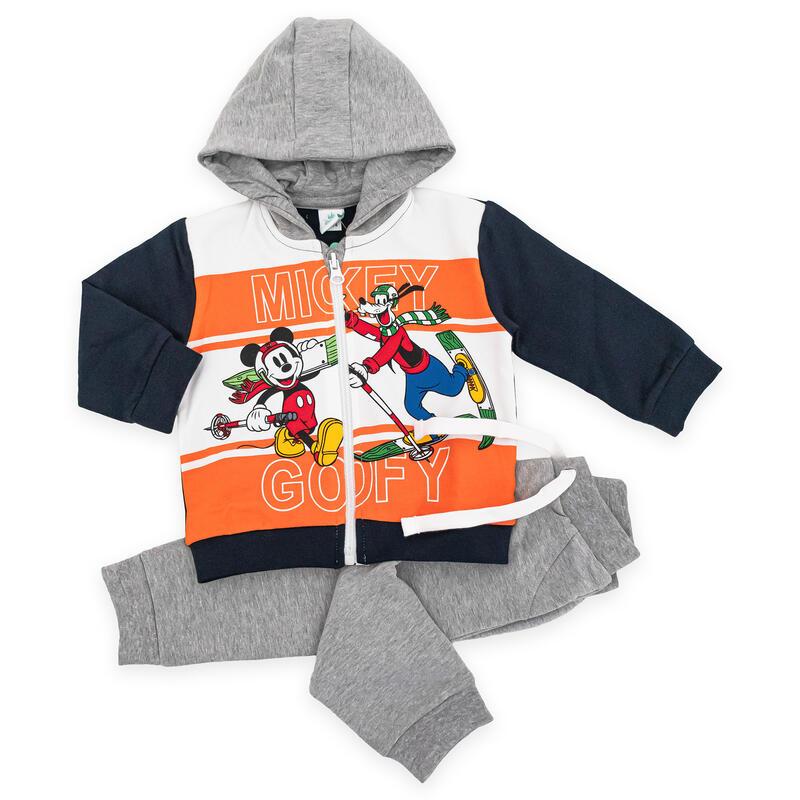 COMPLETO FELPA CON ZIP E CAPPUCCIO MICKEY BuyBuy24 Abbilgiamento e Biancheria