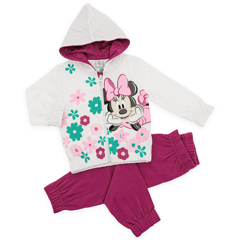 COMPLETO FELPA CON ZIP E CAPPUCCIO MINNIE  BuyBuy24 Abbilgiamento e Biancheria