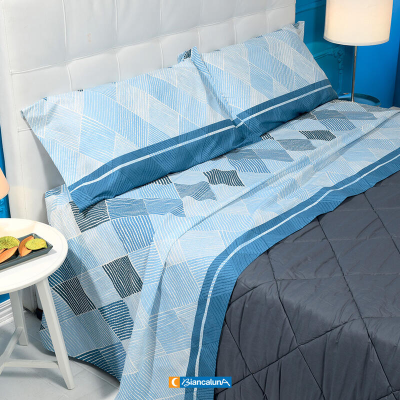COMPLETO LETTO 2 PIAZZE PURO COTONE BuyBuy24 Abbilgiamento e Biancheria