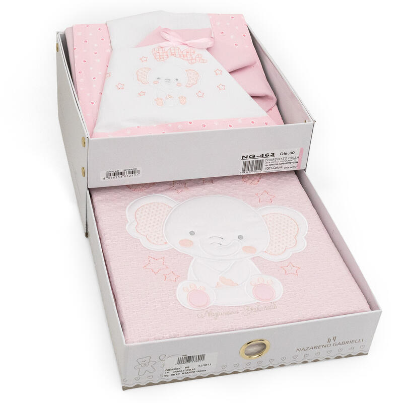 COMPOSE CULLA NEONATO PIQUET 4 PEZZI BuyBuy24 Abbilgiamento e Biancheria