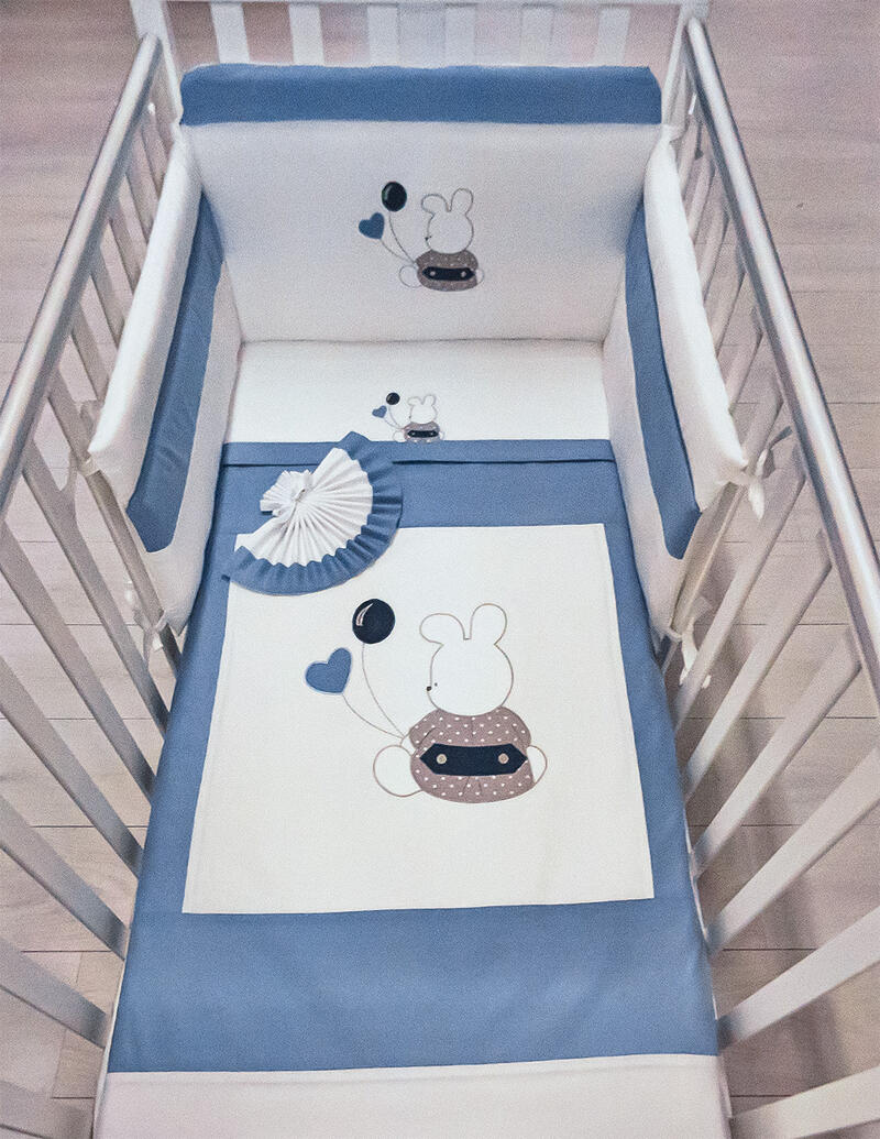 COMPOSE LETTINO RICAMATO 6 PEZZI BuyBuy24 Abbilgiamento e Biancheria