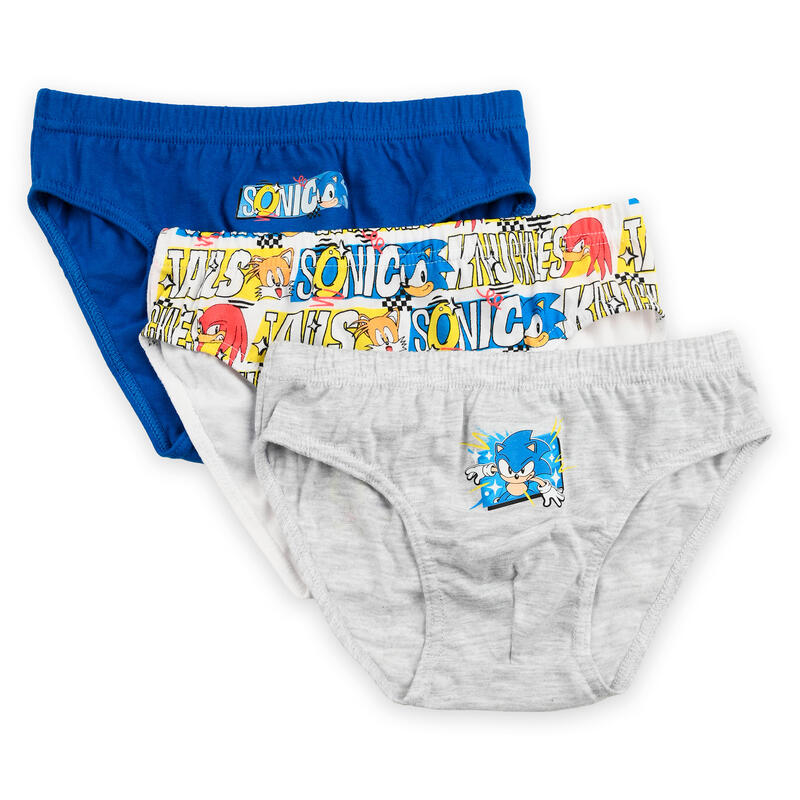 CONFEZIONE 3 PAIA SLIP BIMBO COTONE SONIC BuyBuy24 Abbilgiamento e Biancheria
