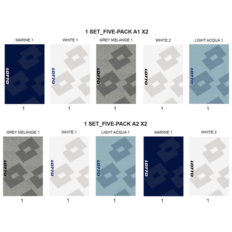 CONFEZIONE 5PZ FANTASMINO BIMBO COTONE ELASTICIZZATO BuyBuy24 Abbilgiamento e Biancheria