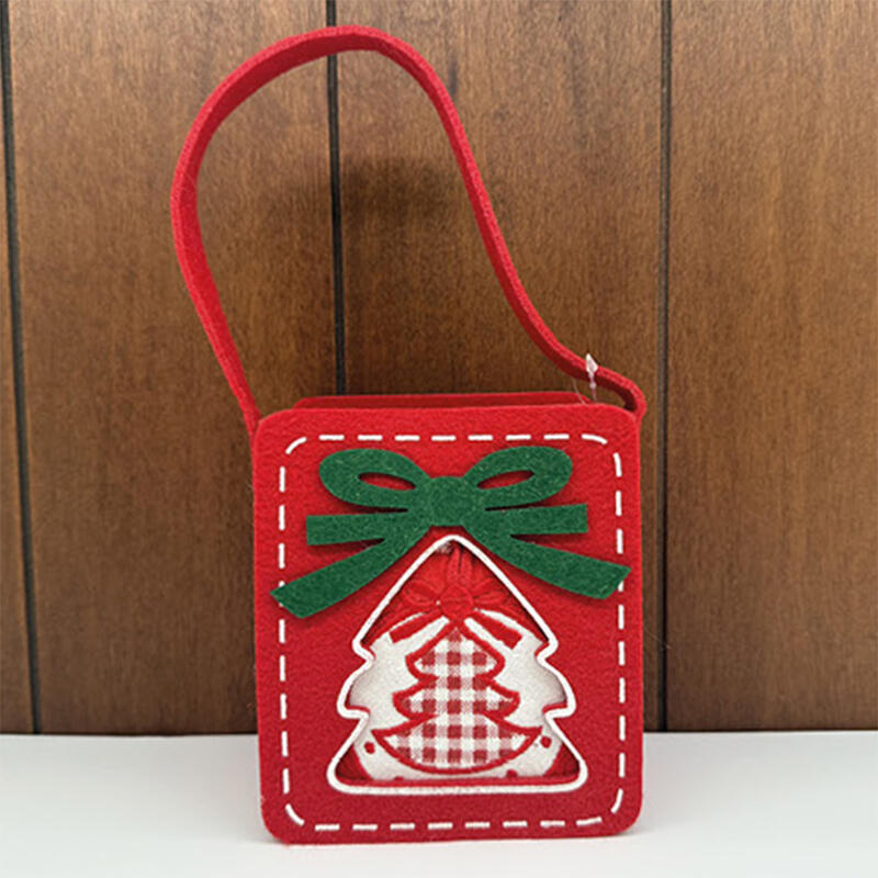 CONFEZIONE REGALO IN FELTRO CON STROFINACCIO CM 12X9X20  BuyBuy24 Abbilgiamento e Biancheria