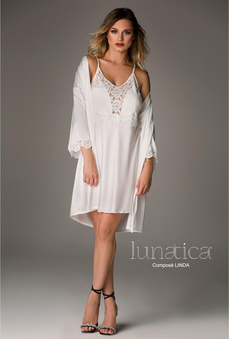 COORDINATO PARURE SOTTOVESTE+ VESTAGLIETTA SATIN BuyBuy24 Abbilgiamento e Biancheria