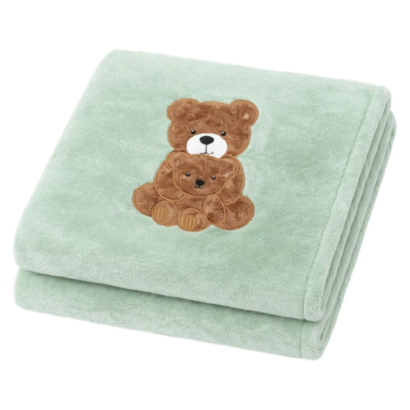 COPERTA CULLA CORAL RICAMATA MISURA 75X100 CM BuyBuy24 Abbilgiamento e Biancheria