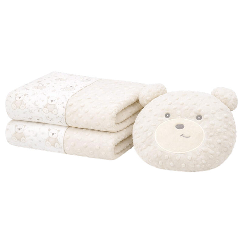 COPERTA CULLA PILE CON CUSCINO ORSETTO BuyBuy24 Abbilgiamento e Biancheria