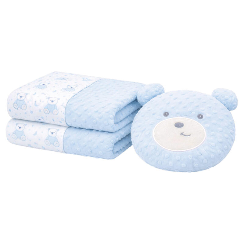 COPERTA CULLA PILE CON CUSCINO ORSETTO BuyBuy24 Abbilgiamento e Biancheria