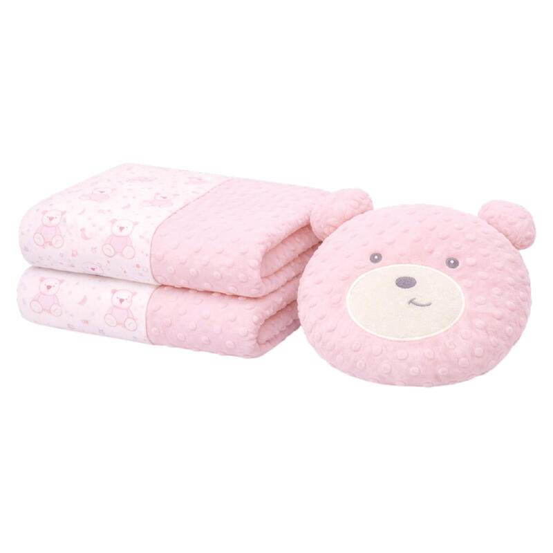COPERTA CULLA PILE CON CUSCINO ORSETTO BuyBuy24 Abbilgiamento e Biancheria