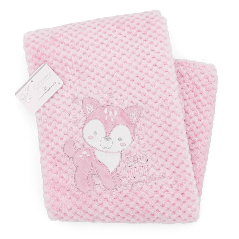 COPERTINA CULLA RICAMATA CM 75X95 BuyBuy24 Abbilgiamento e Biancheria