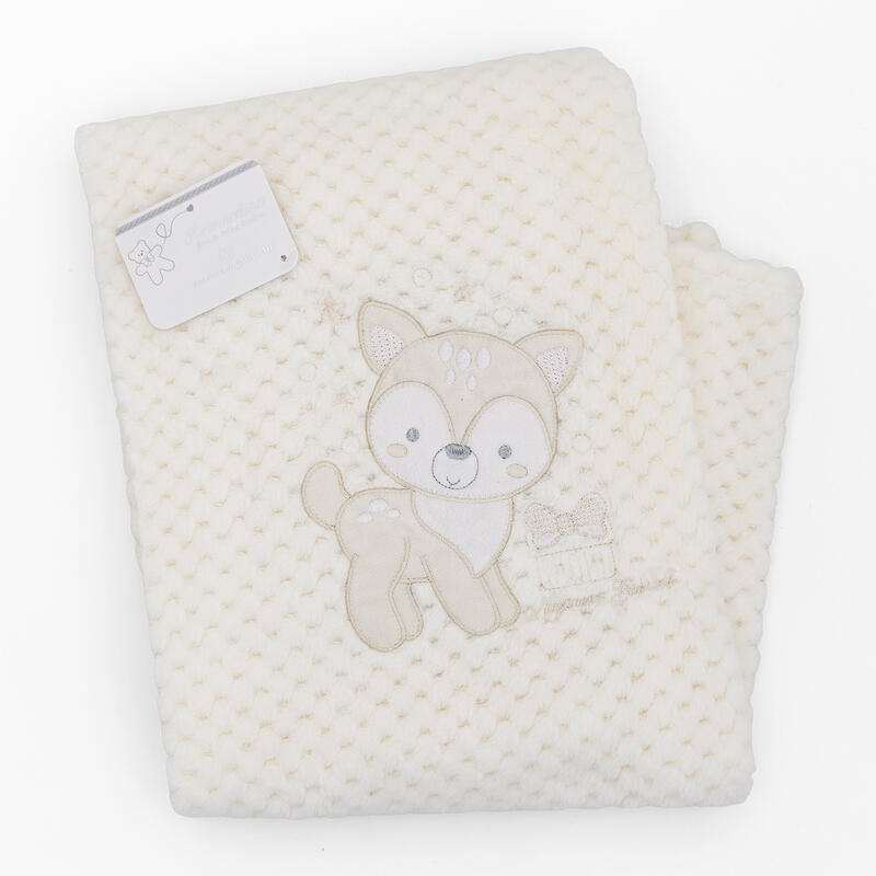 COPERTINA CULLA RICAMATA CM 75X95 BuyBuy24 Abbilgiamento e Biancheria