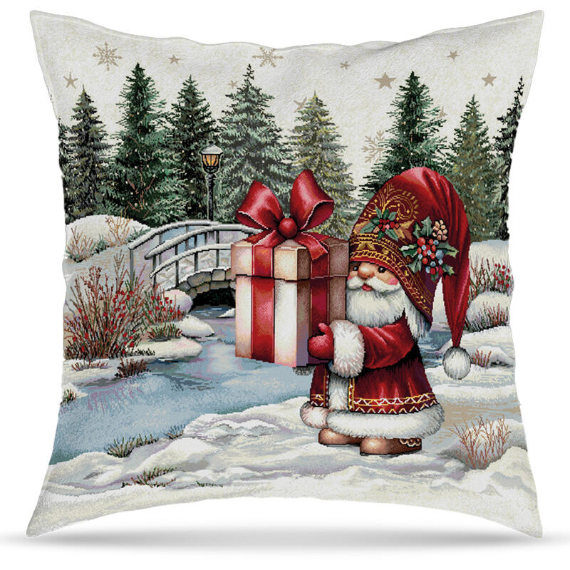 CUSCINO ARREDO NATALIZIO CM 45X45 GOBELIN BuyBuy24 Abbilgiamento e Biancheria