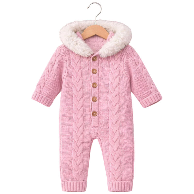 ESKIMO NEONATO SMACCHINATO CON CAPPUCCIO E PELLICCETTA BuyBuy24 Abbilgiamento e Biancheria