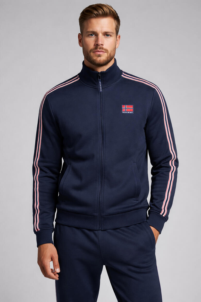 FELPA UOMO GARZATA CAPPUCCIO FULL ZIP BuyBuy24 Abbilgiamento e Biancheria