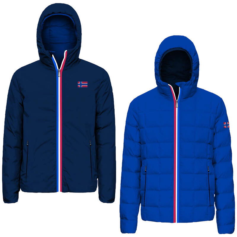 NORWAY NAUTICAL SCHOOL Giubbino Uomo Full Zip Cappuccio Reversibile ART 119155 BuyBuy24 Abbigliamento per Famiglie