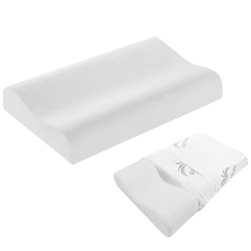 GUANCIALE MEMORY DOPPIA ONDA H 12CM FEDERA IN ALOE BuyBuy24 Abbilgiamento e Biancheria