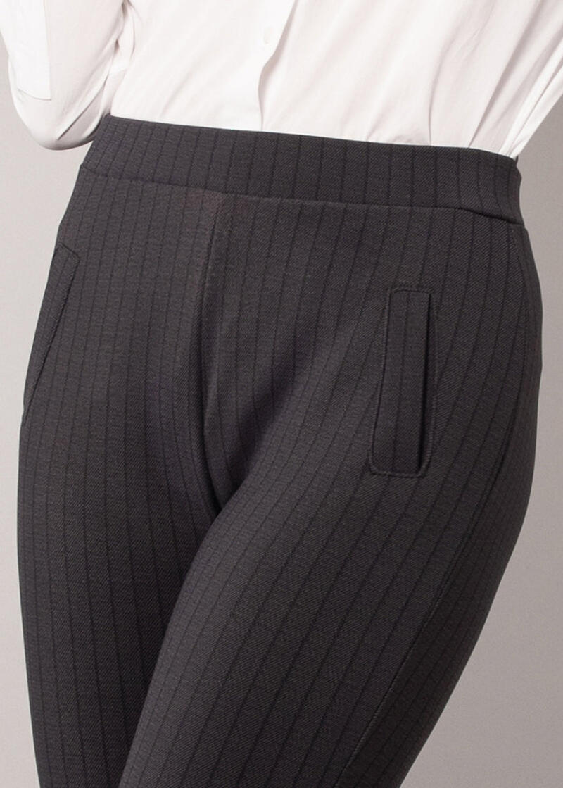 LEGGINGS DONNA GESSATO CON ELASTICO VITA COMODO BuyBuy24 Abbilgiamento e Biancheria