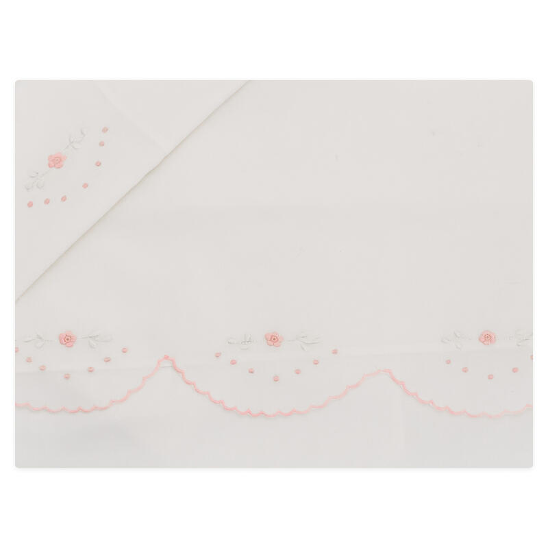 LENZUOLINO CULLA RICAMO A MANO PURO COTONE BuyBuy24 Abbilgiamento e Biancheria