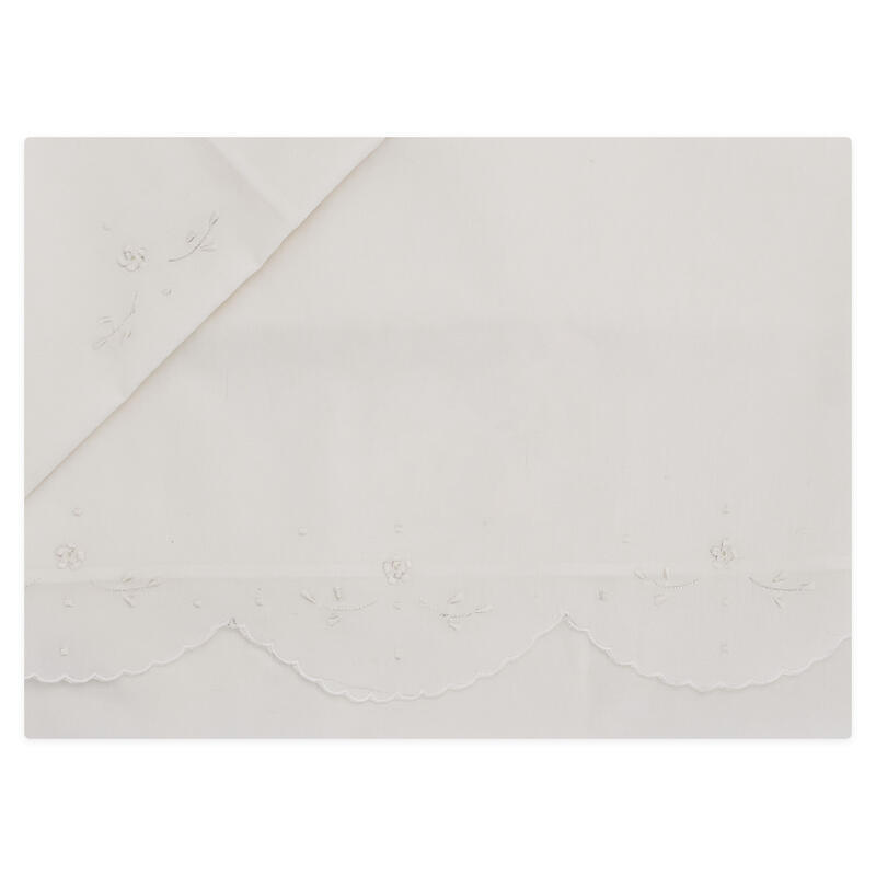 LENZUOLINO CULLA RICAMO A MANO PURO COTONE BuyBuy24 Abbilgiamento e Biancheria