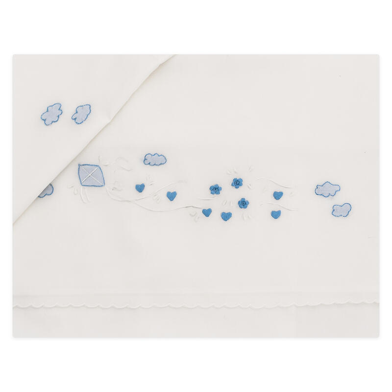 LENZUOLINO CULLA RICAMO A MANO PURO COTONE BuyBuy24 Abbilgiamento e Biancheria