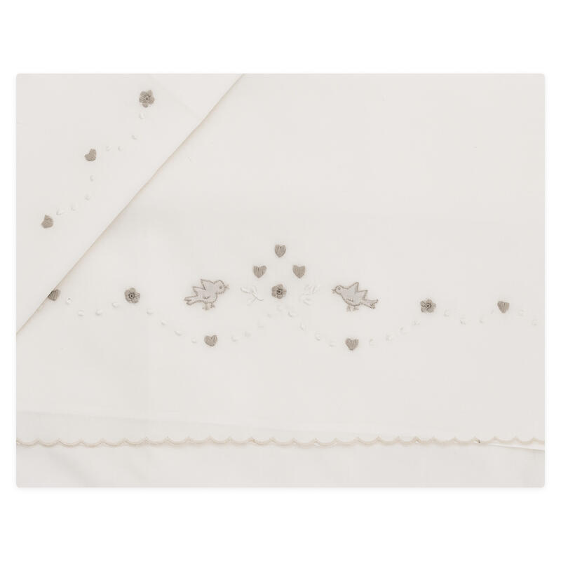 LENZUOLINO CULLA RICAMO A MANO PURO COTONE BuyBuy24 Abbilgiamento e Biancheria