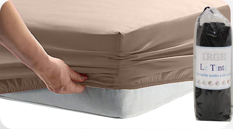 LENZUOLO SOTTO CON ANGOLI 2 PIAZZE COTONE CM 180X200 BuyBuy24 Abbilgiamento e Biancheria