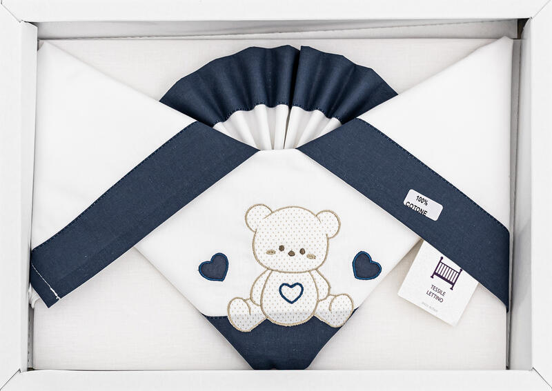 LENZUOLO 3 PZ LETTINO RICAMATO BuyBuy24 Abbilgiamento e Biancheria