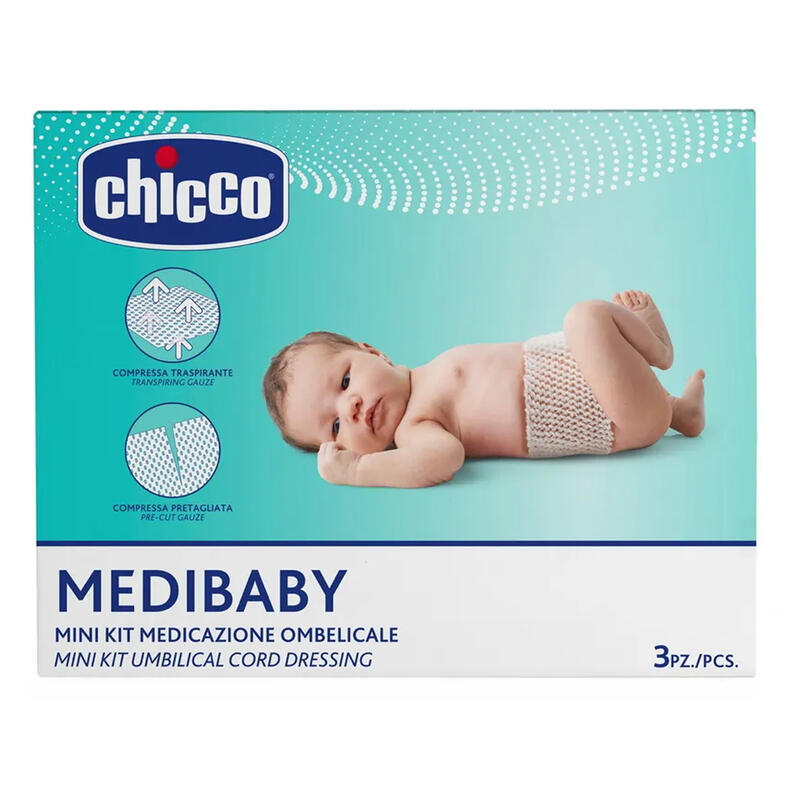 MINI KIT MEDICAZIONE MEDIBABY 6 COMPRESSE OMBELICALI BuyBuy24 Abbilgiamento e Biancheria