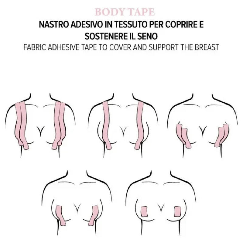NASTRO ADESIVO 5 METRI PER COPRIRE E SOSTENERE IL SENO BuyBuy24 Abbilgiamento e Biancheria