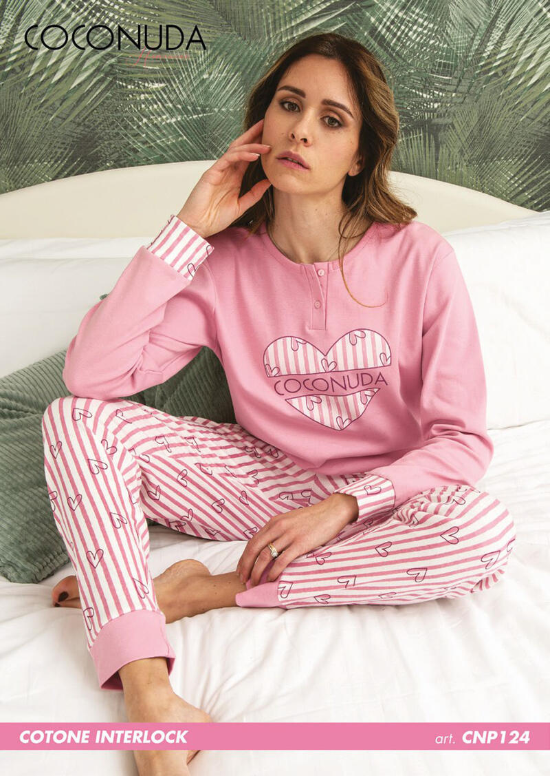 COCONUDA HOMEWEAR Pigiama Donna Interlock, ART CNP124