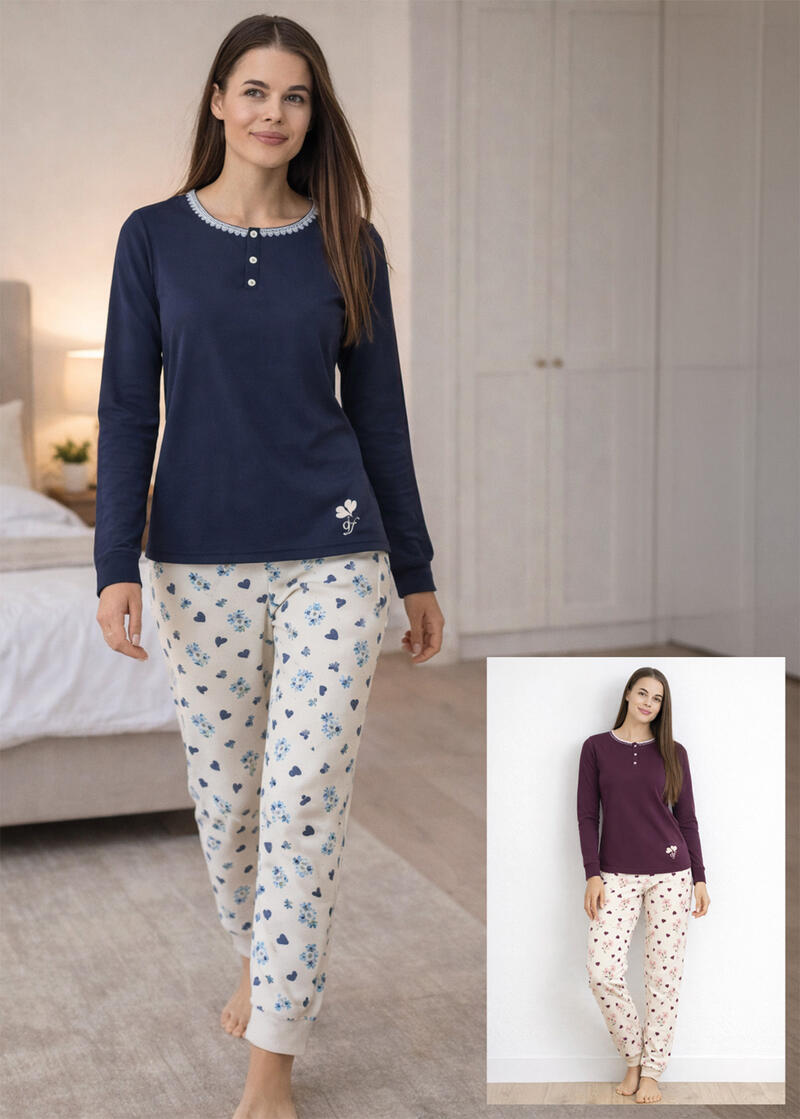 PIGIAMA DONNA INTERLOCK BuyBuy24 Abbilgiamento e Biancheria