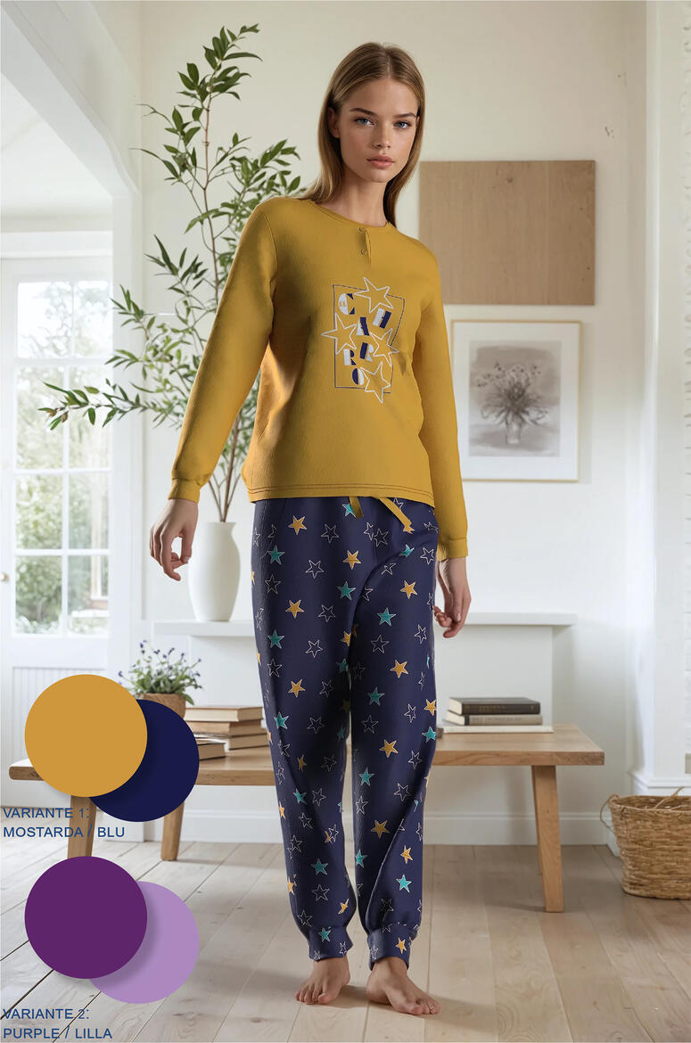 PIGIAMA DONNA INTERLOCK BuyBuy24 Abbilgiamento e Biancheria