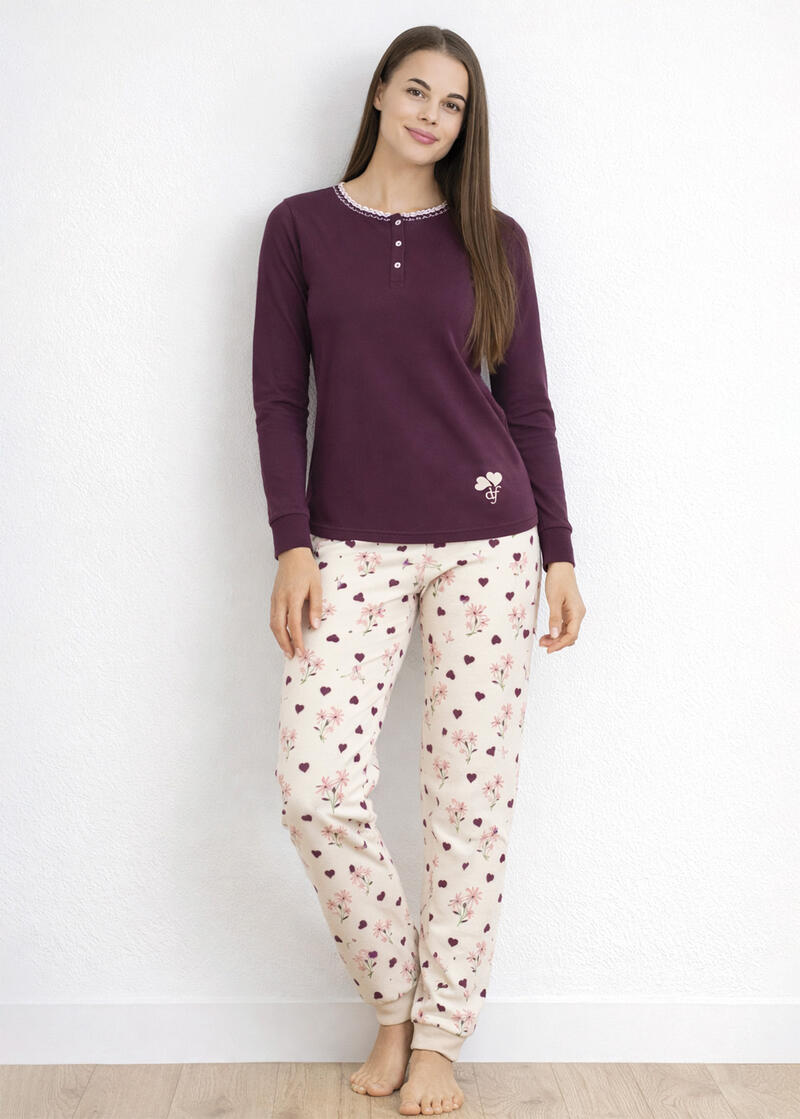 PIGIAMA DONNA INTERLOCK BuyBuy24 Abbilgiamento e Biancheria