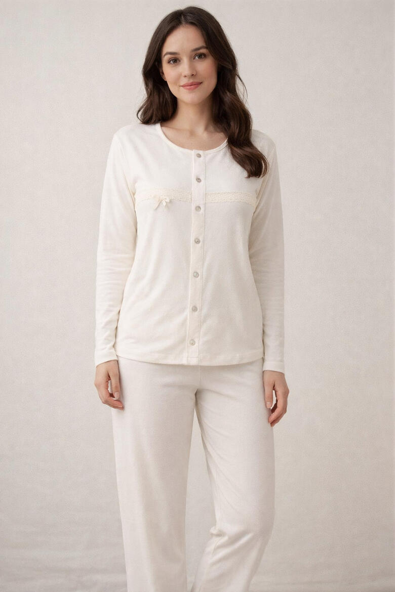 PIGIAMA DONNA INTERLOCK APERTO BuyBuy24 Abbilgiamento e Biancheria