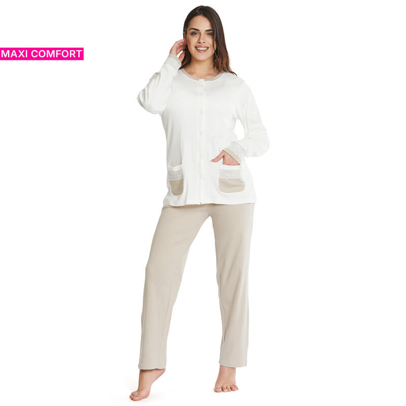 PIGIAMA DONNA INTERLOCK APERTO CALIBRATO BuyBuy24 Abbilgiamento e Biancheria