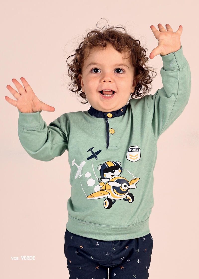 PIGIAMA NEONATO LUNGO IN COTONE BuyBuy24 Abbilgiamento e Biancheria