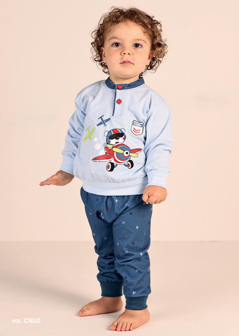 PIGIAMA NEONATO LUNGO IN COTONE BuyBuy24 Abbilgiamento e Biancheria