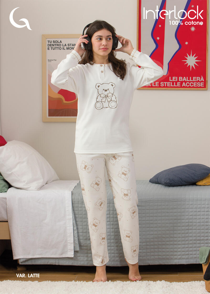 PIGIAMA RAGAZZA INTERLOCK BuyBuy24 Abbilgiamento e Biancheria
