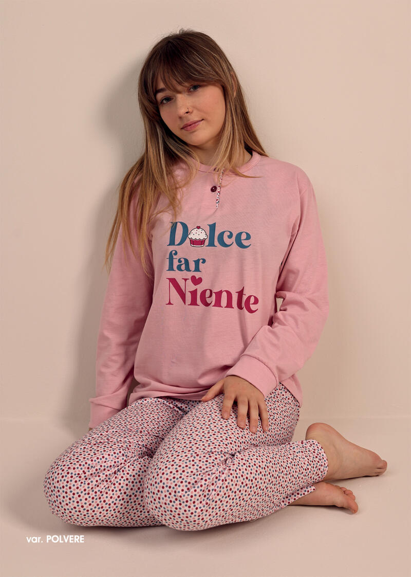 PIGIAMA RAGAZZA LUNGO JERSEY BuyBuy24 Abbilgiamento e Biancheria