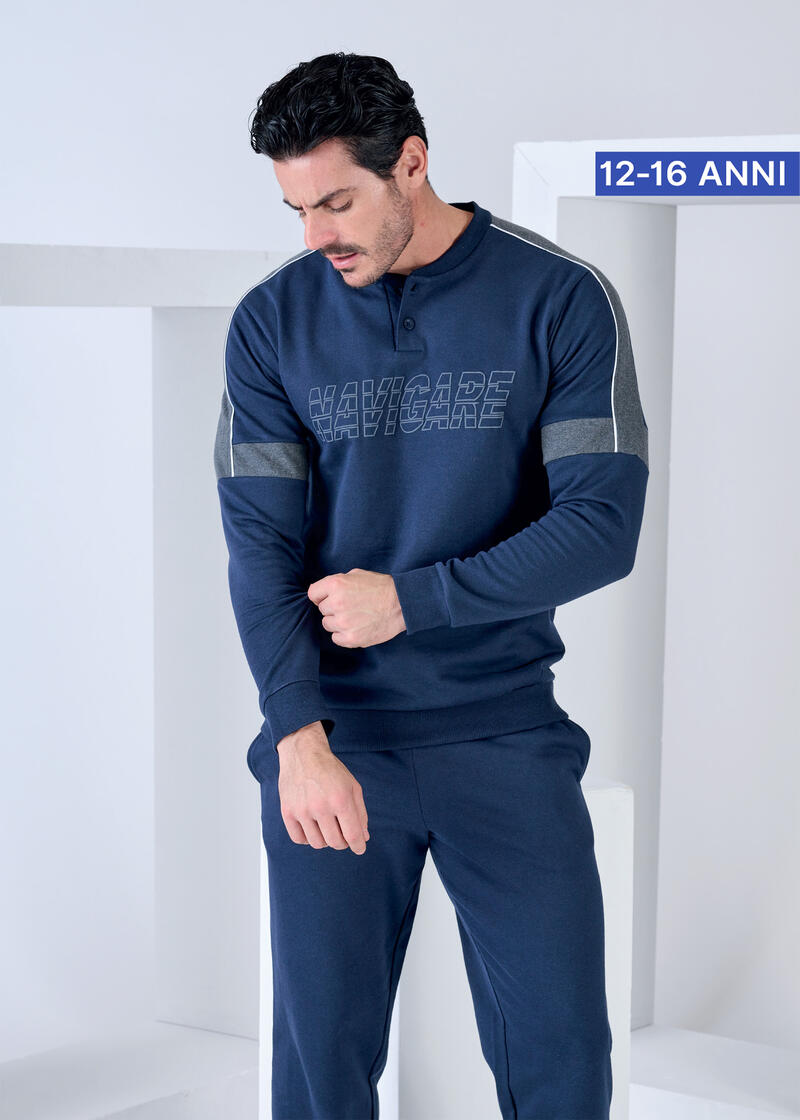 PIGIAMA RAGAZZO FELPA  BuyBuy24 Abbilgiamento e Biancheria