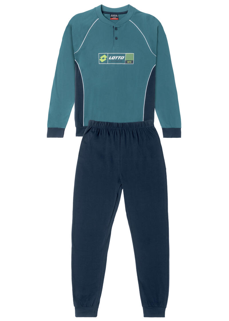 PIGIAMA RAGAZZO LUNGO JERSEY LOTTO BuyBuy24 Abbilgiamento e Biancheria