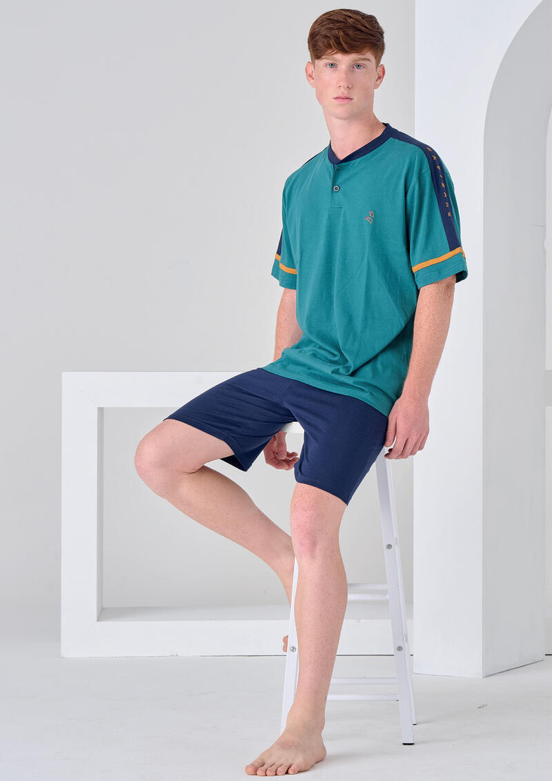 PIGIAMA RAGAZZO MEZZA MANICA PANTALONCINO BuyBuy24 Abbilgiamento e Biancheria
