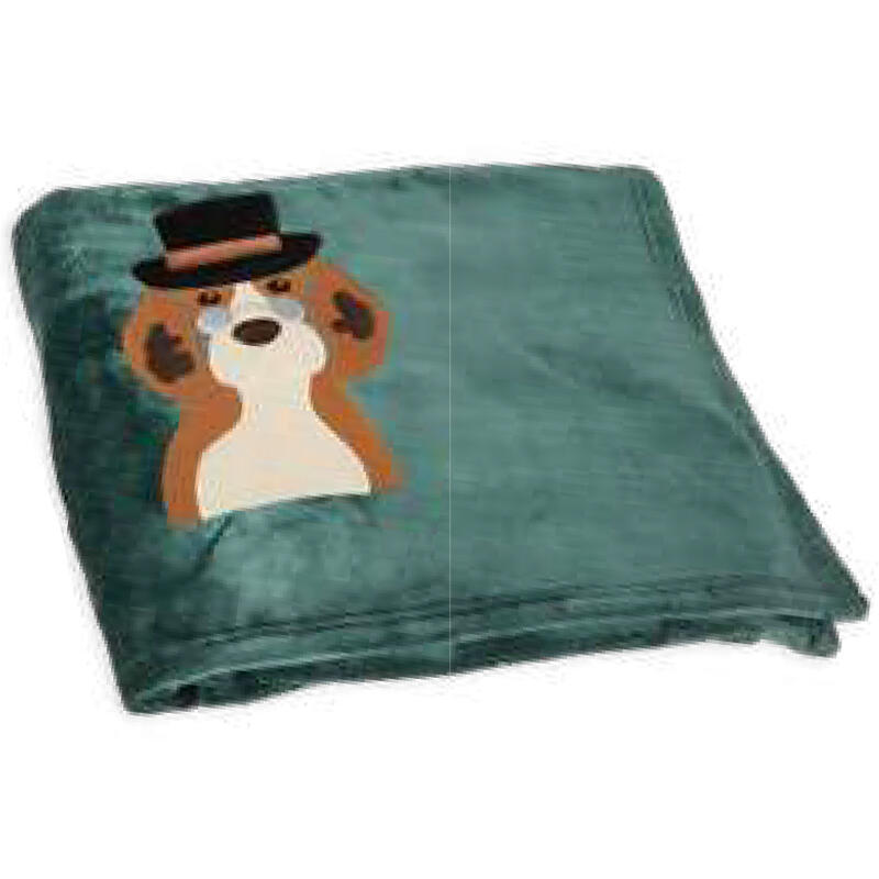 PLAID IN PILE CM 130X160 CON APPLICAZIONE BuyBuy24 Abbilgiamento e Biancheria