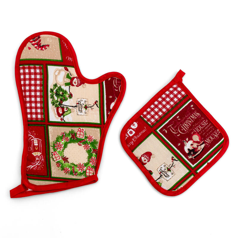 PRESINA+GUANTO NATALIZIO CUCINA BuyBuy24 Abbilgiamento e Biancheria
